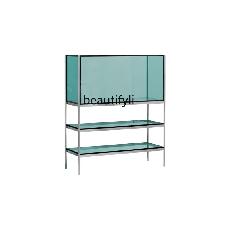 S Customized Acrylic Storage Sofa Side Cabinet Metal Floor Display Living Room Small Transparent Storage Rack Furniture
S Customized Acrylic Storage Sofa Side Cabinet Metal Floor Display Living Room Small Transparent Storage Rack Furniture