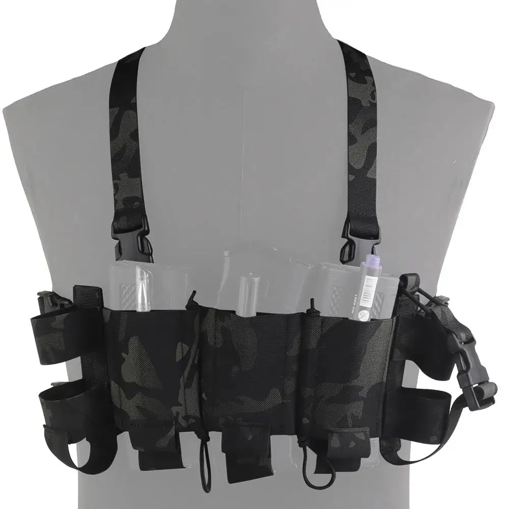 Tactical Chest Rig Lightweight WG Minimalistic Low Visibility Security Multi-mission Militar with Double-layer Triple Mag Pouch
Tactical Chest Rig Lightweight WG Minimalistic Low Visibility Security Multi-mission Militar with Double-layer Triple Mag Pouch