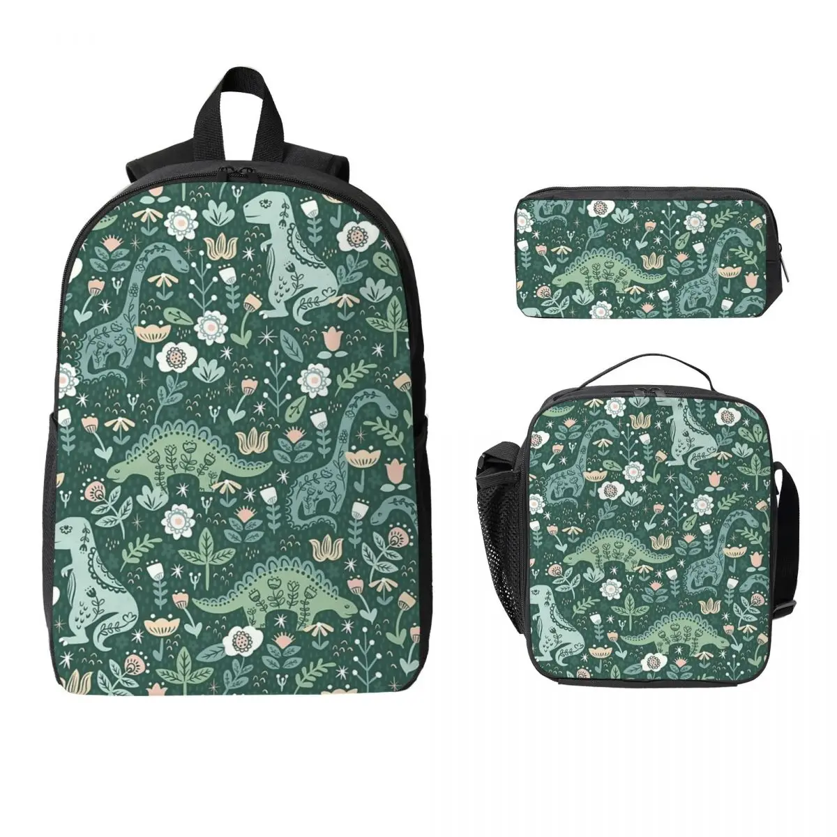 Folk Floral Dinosaur Backpack Student Boys Girls BookBag School Bag Laptop Shoulder Bags 3ps Insulated Lunch Bag Pencil Case
Folk Floral Dinosaur Backpack Student Boys Girls BookBag School Bag Laptop Shoulder Bags 3ps Insulated Lunch Bag Pencil Case