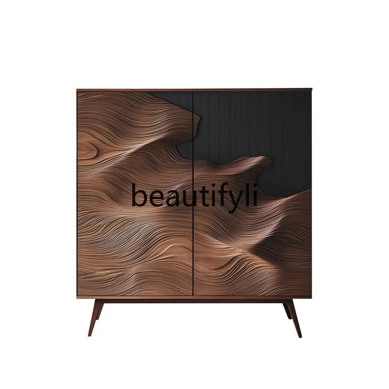 Italian light luxury living room against the wall shoe cabinet entrance solid wood storage side cabinet 
Italian light luxury living room against the wall shoe cabinet entrance solid wood storage side cabinet