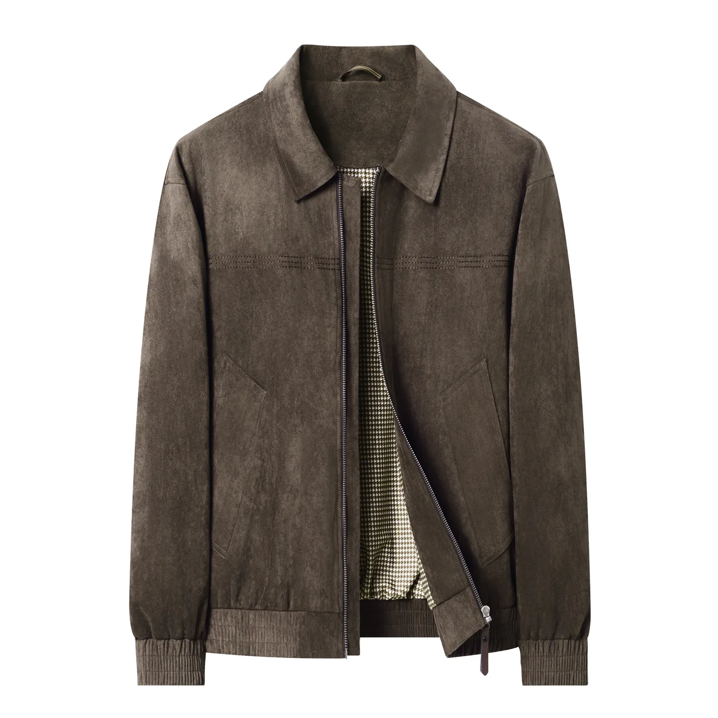 Men Cropped Boxy Minimalist Faux Suede Jacket Lightweight Soft Texture Coach Jacket Vintage Harajuku Streetwear Bomber Outerwear
Men Cropped Boxy Minimalist Faux Suede Jacket Lightweight Soft Texture Coach Jacket Vintage Harajuku Streetwear Bomber Outerwear
