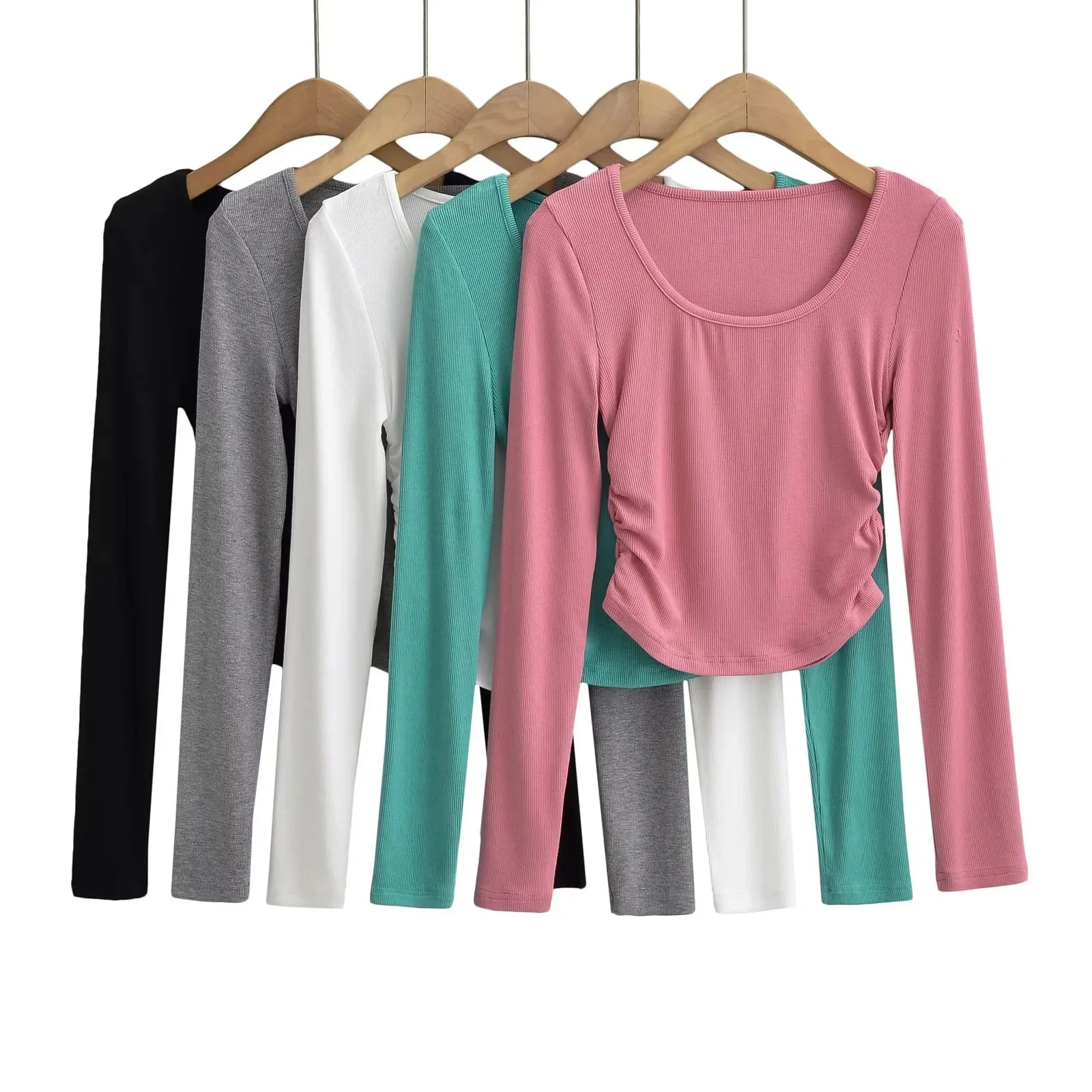 Long-sleeved regular-shoulder women's t-shirt new autumn collection solid color unique design versatile cropped slim-fit 2SDH
Long-sleeved regular-shoulder women's t-shirt new autumn collection solid color unique design versatile cropped slim-fit 2SDH
