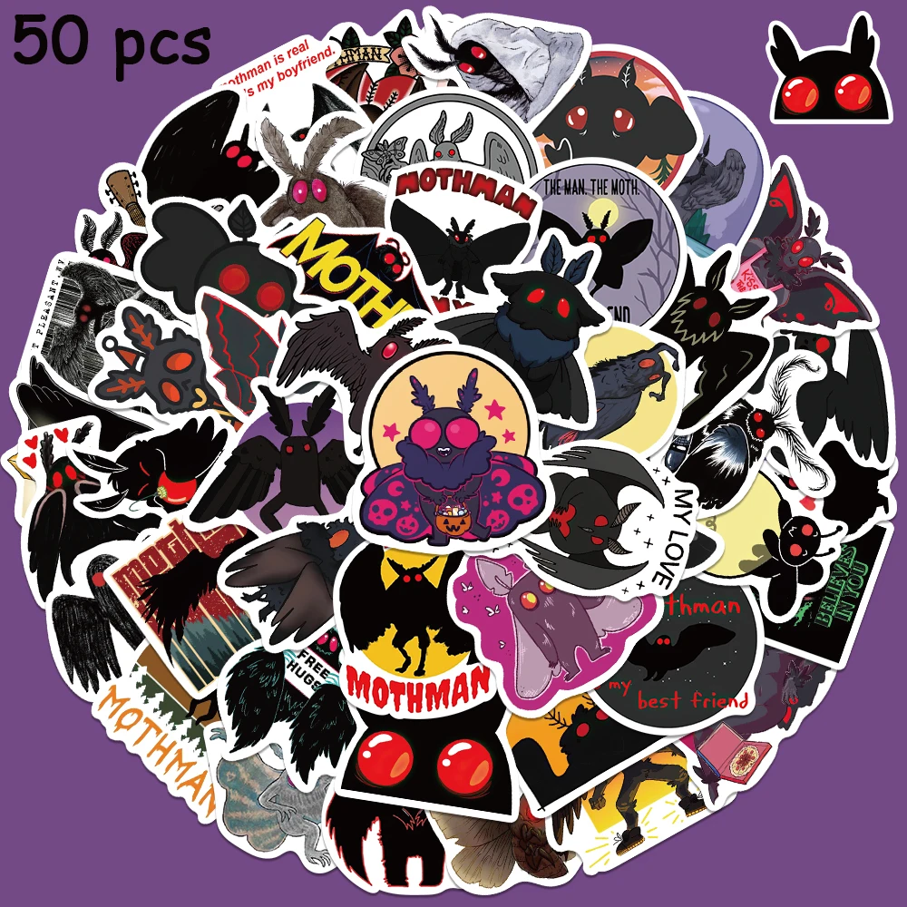 50pcs Cartoon Mothman Sticker Creative Funny Decal For Diary Fridge Closet Wallet Backpack Envelope Label Decal Sticker
50pcs Cartoon Mothman Sticker Creative Funny Decal For Diary Fridge Closet Wallet Backpack Envelope Label Decal Sticker