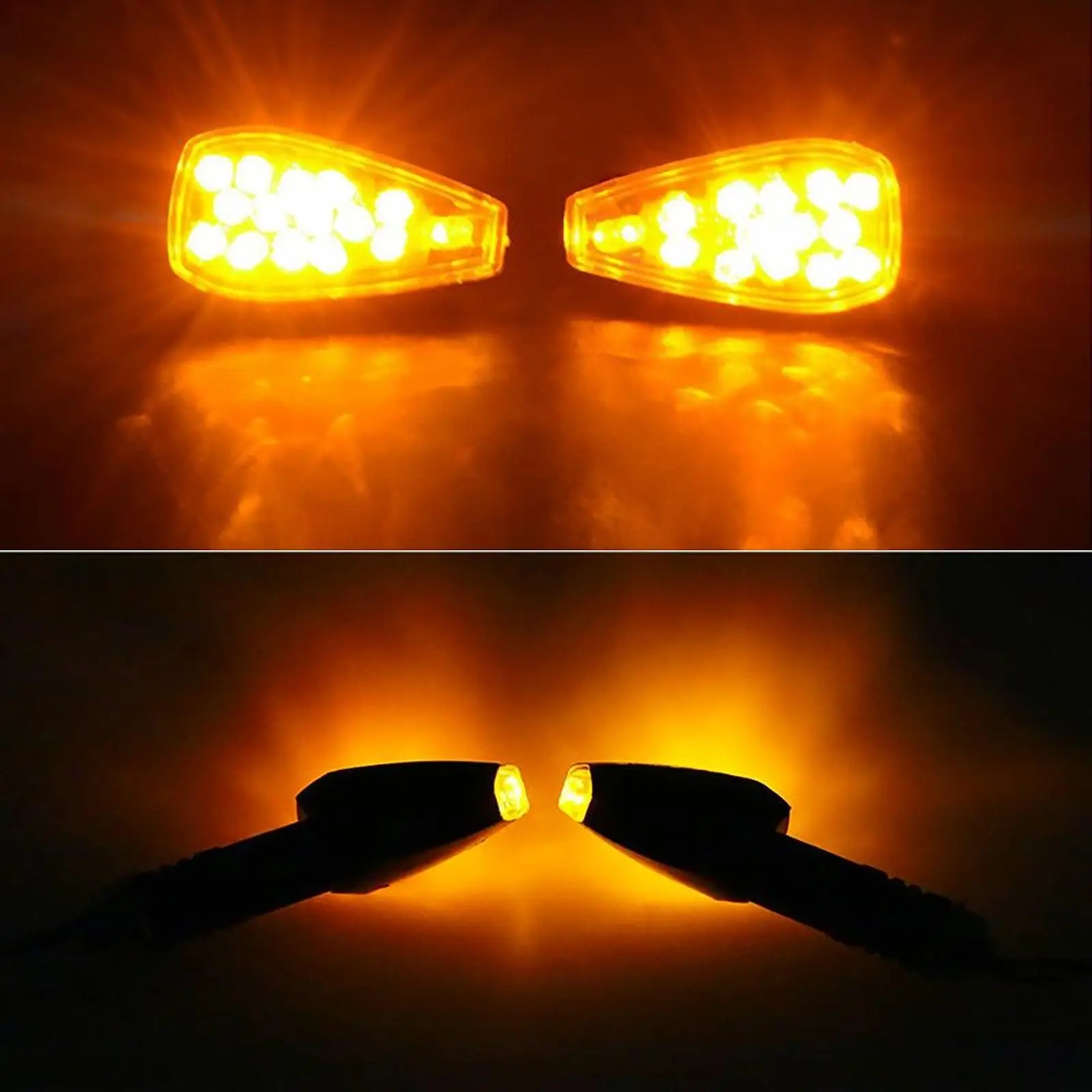 Waterproof Motorcycle Turn Signals with 14 LED Bulbs Energy Efficient Front Rear Blinkers for Motorcycles Atvs
Waterproof Motorcycle Turn Signals with 14 LED Bulbs Energy Efficient Front Rear Blinkers for Motorcycles Atvs