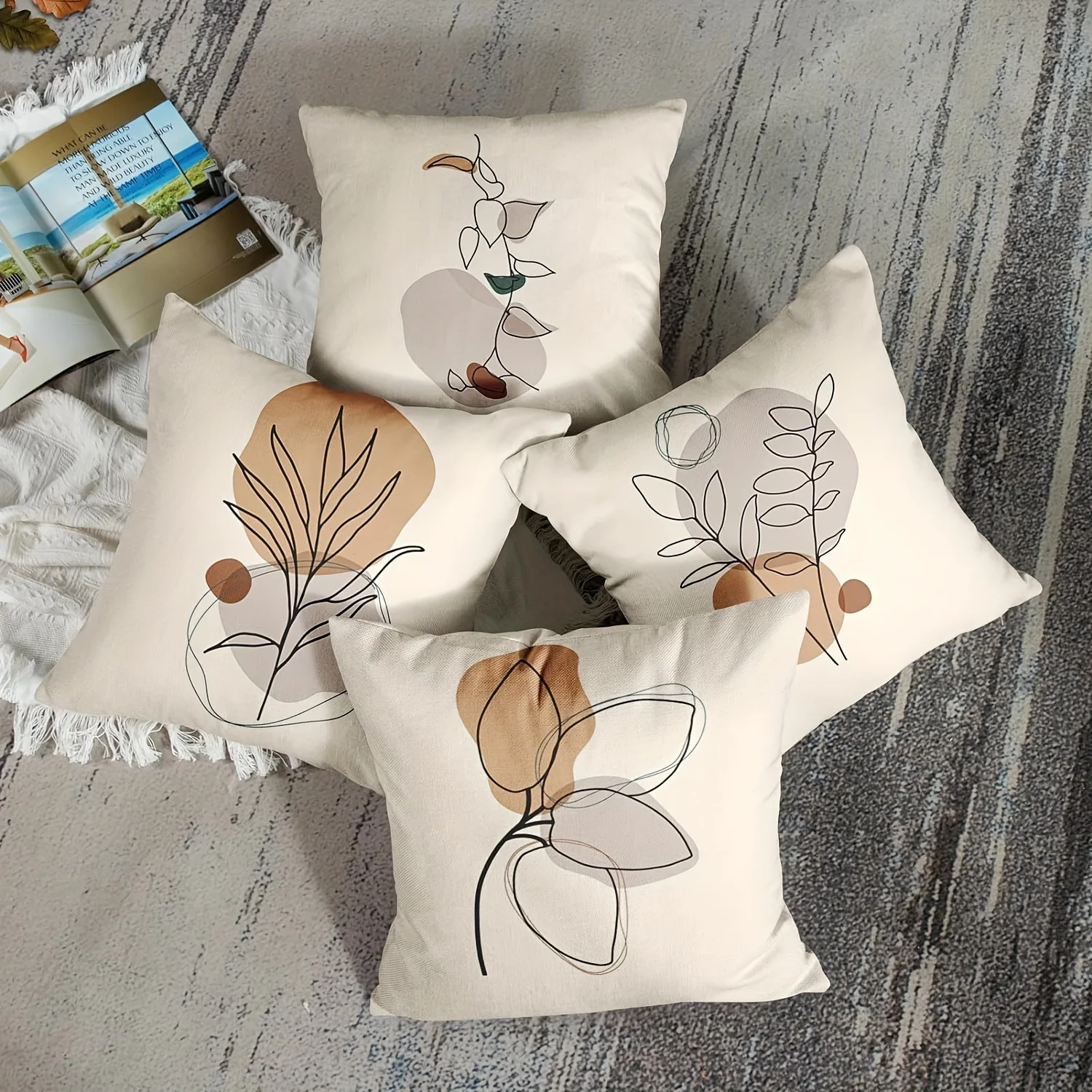 4Pcs Nature Inspired Pillow Covers - Tropical Leaf Printed Cushion Covers for Patio/Living Room (No Filler)
4Pcs Nature Inspired Pillow Covers - Tropical Leaf Printed Cushion Covers for Patio/Living Room (No Filler)