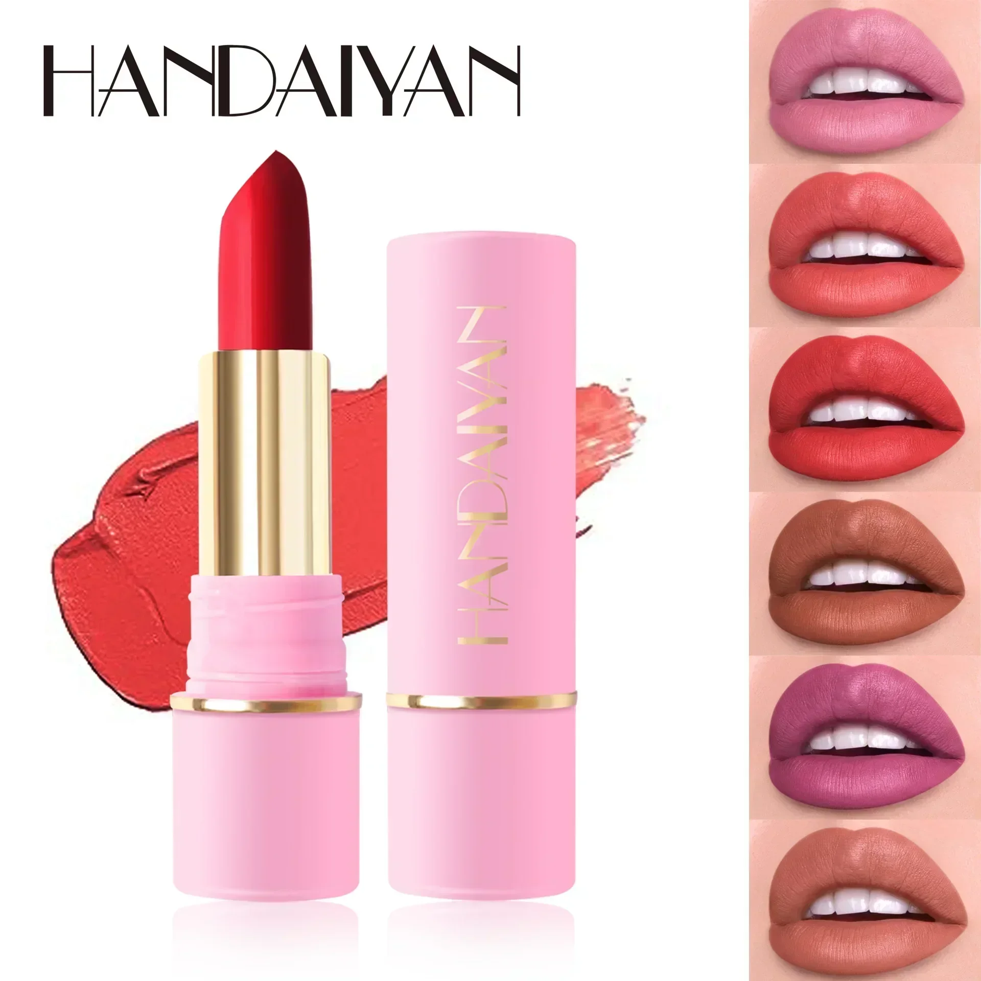 HANDAIYAN 10 Color Matte Lipstick Moisturize Waterproof Fashion Lipstick Long-lasting Non Fading Easy To Apply New Cosmetic 3.5g
HANDAIYAN 10 Color Matte Lipstick Moisturize Waterproof Fashion Lipstick Long-lasting Non Fading Easy To Apply New Cosmetic 3.5g