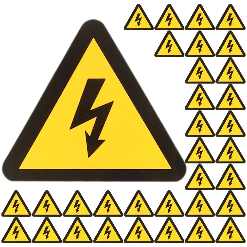 25pcs Electric Shock Warning Stickers Yellow Triangle 100x100mm Safety Signs High Voltage Labels Caution Anti Shock Adhesive
25pcs Electric Shock Warning Stickers Yellow Triangle 100x100mm Safety Signs High Voltage Labels Caution Anti Shock Adhesive