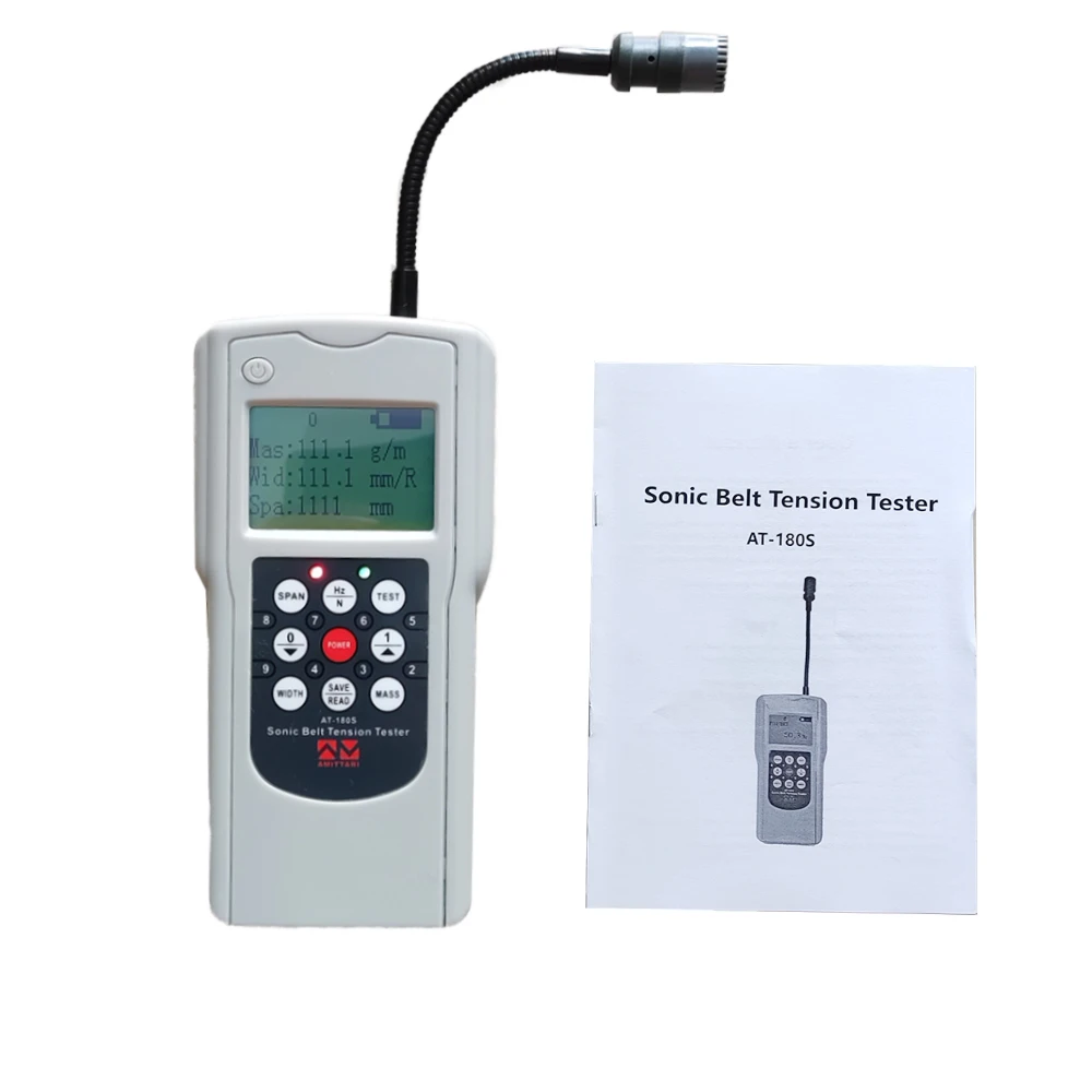 AT-180S Digital Belt Tension Tester - 10Hz-680Hz Acoustic Tensiometer for Drive Belts
AT-180S Digital Belt Tension Tester - 10Hz-680Hz Acoustic Tensiometer for Drive Belts