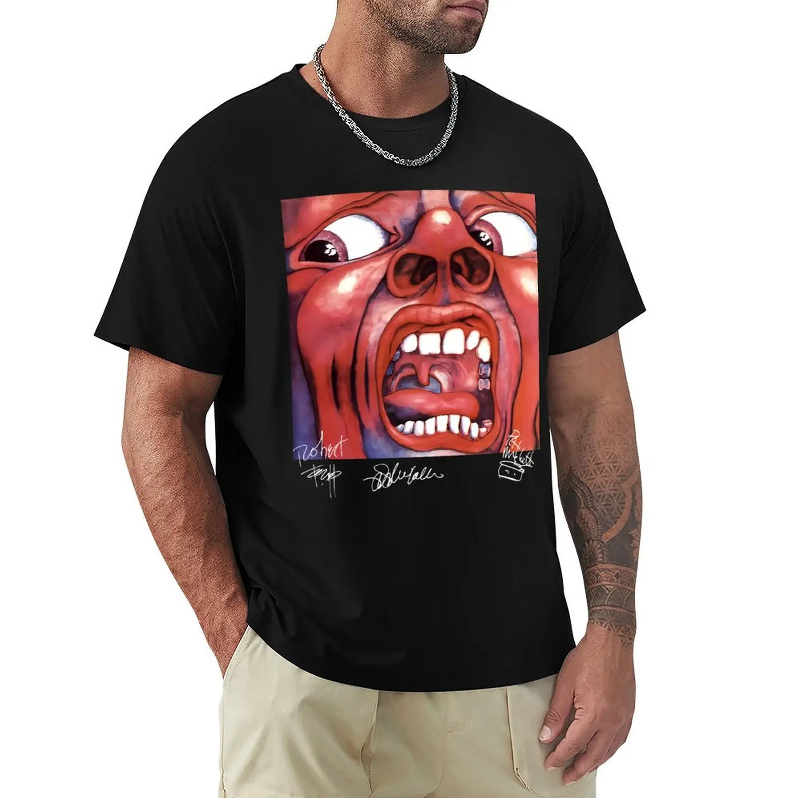 In the Court of the Crimson King album face red T-Shirt Fitness Training Breathable Tee
In the Court of the Crimson King album face red T-Shirt Fitness Training Breathable Tee