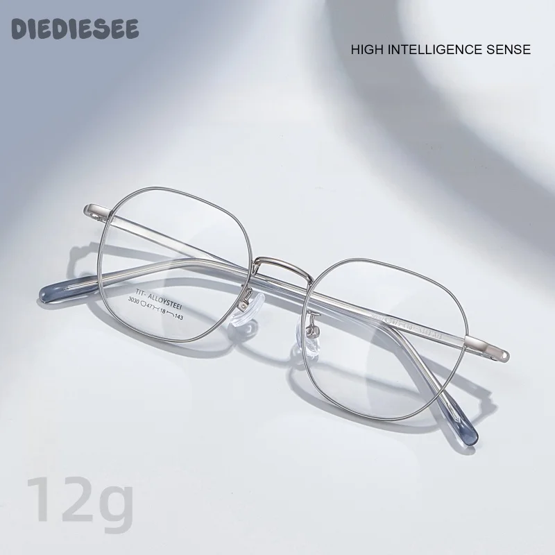 DIEDIESEE New Retro Polygonal Alloy Eyeglass Frame Can Be Equipped With Myopia And Hyperopia Optical Eyeglass Frame 3030
DIEDIESEE New Retro Polygonal Alloy Eyeglass Frame Can Be Equipped With Myopia And Hyperopia Optical Eyeglass Frame 3030