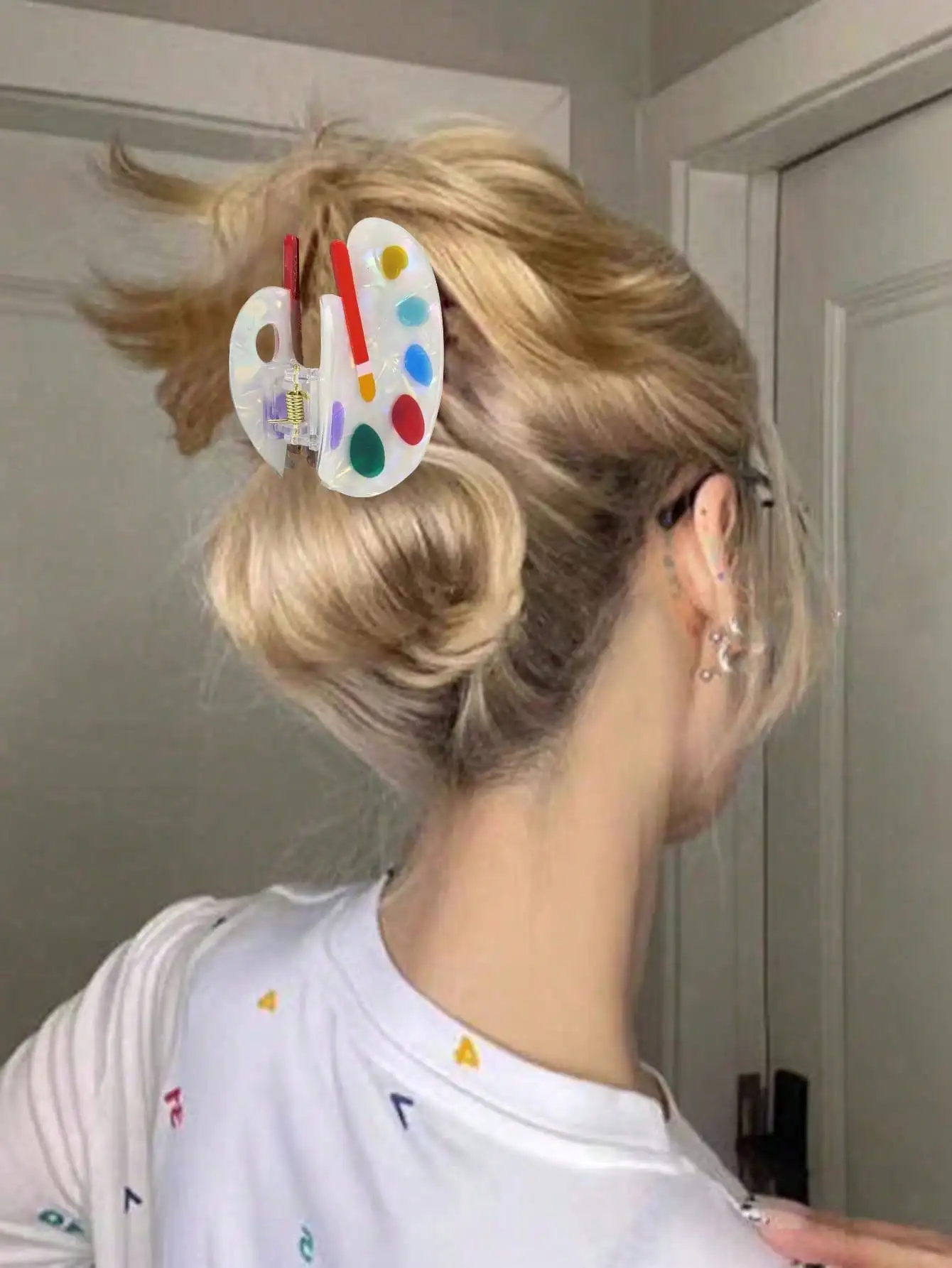 Colorful Hair Clips, Acetate Fiber Claw Clips, Cute Art Hair Claw Clips, Women's Back To School Hair Clips, Suitable For Fine Hair, Funny & Cute Teacher Hair Accessories, Suitable For Women And Students Back To School, Christmas Outfit Summer Outfits
Colorful Hair Clips, Acetate Fiber Claw Clips, Cute Art Hair Claw Clips, Women's Back To School Hair Clips, Suitable For Fine Hair, Funny & Cute Teacher Hair Accessories, Suitable For Women And Students Back To School, Christmas Outfit Summer Outfits
