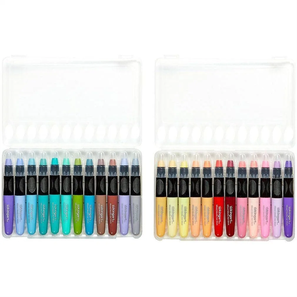 24 Pastel Gel Stick Set, Water Soluble Artist Crayons for Paper, Wood, Canvas
24 Pastel Gel Stick Set, Water Soluble Artist Crayons for Paper, Wood, Canvas