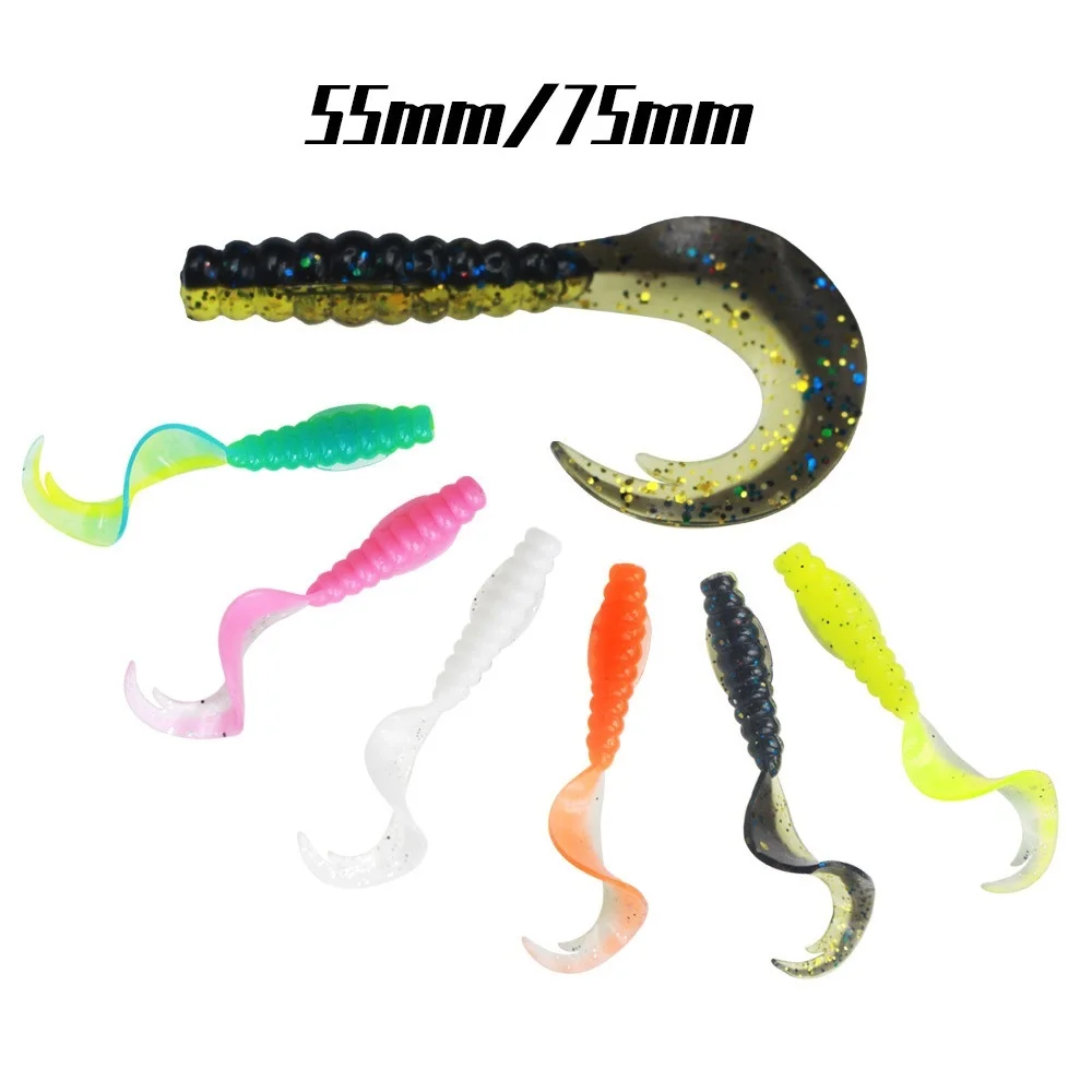 10PCS Soft Worm Fishing Lure 1.7g/55mm 3.7g/75mm Jig Wobblers Silicone Artificial Baits Bass Carp Lure Swimbaits Fishing Tackle
10PCS Soft Worm Fishing Lure 1.7g/55mm 3.7g/75mm Jig Wobblers Silicone Artificial Baits Bass Carp Lure Swimbaits Fishing Tackle
