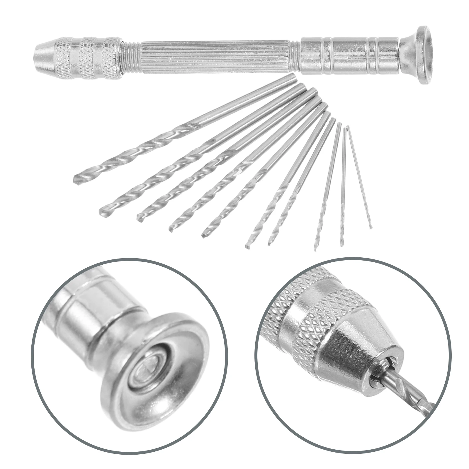 Precision Pin Vise Hand Drill Set Adjustable 0.8-3.0Mm Drill Bits Keyless Chuck Hardened Steel 3-Jaw Rotary Tool For Wood
Precision Pin Vise Hand Drill Set Adjustable 0.8-3.0Mm Drill Bits Keyless Chuck Hardened Steel 3-Jaw Rotary Tool For Wood
