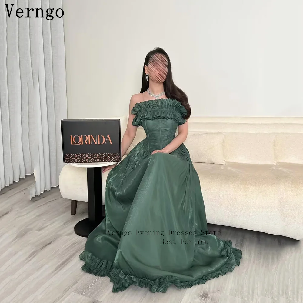 Verngo Dark Green Shiny Evening Dresses Maxi Strapless A Line Prom Dresses Ruched Elegant Party Gowns 2026 Customized
Verngo Dark Green Shiny Evening Dresses Maxi Strapless A Line Prom Dresses Ruched Elegant Party Gowns 2026 Customized