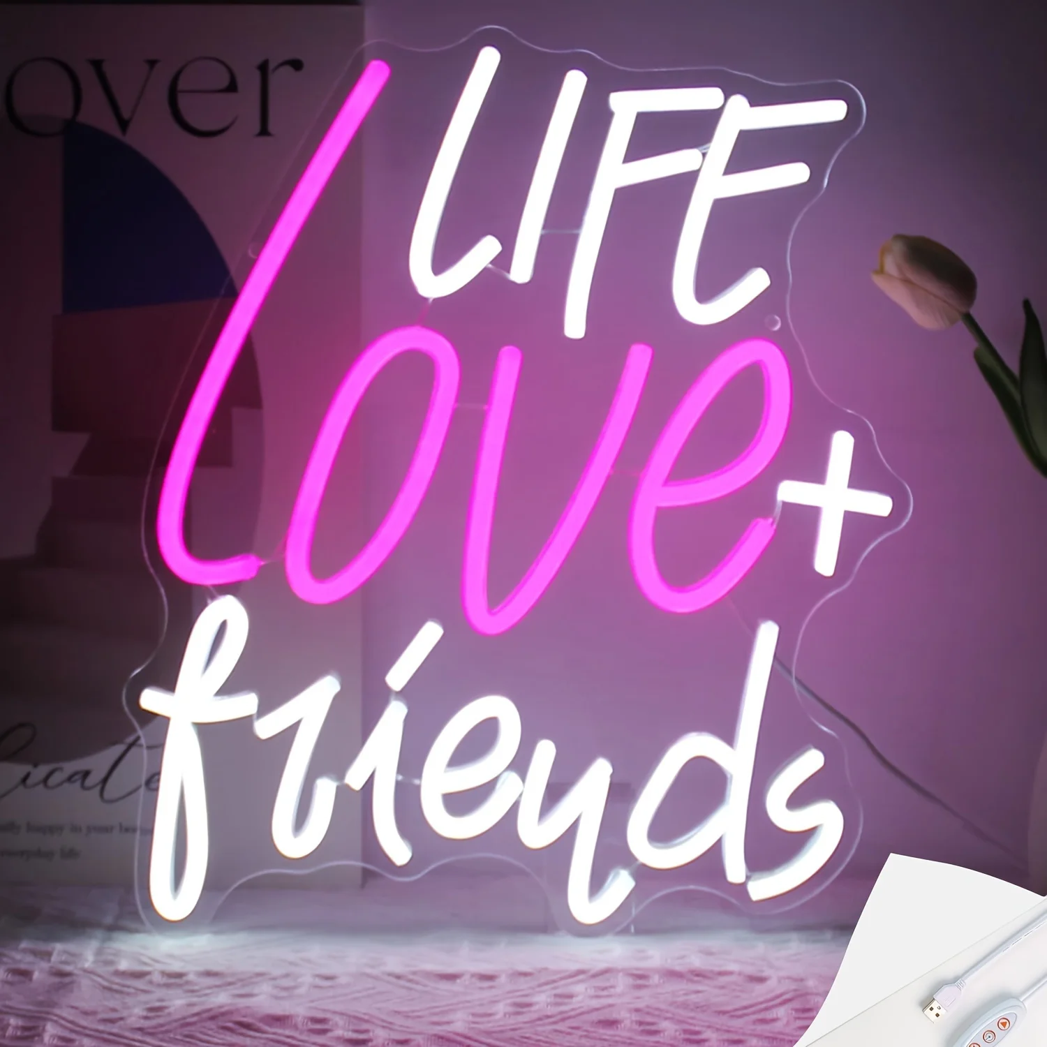 Life Love Friends Neon Sign LED Neon Light for Party Bedroom Room Game Room Wall Decoration A Birthday Gift for A Friend
Life Love Friends Neon Sign LED Neon Light for Party Bedroom Room Game Room Wall Decoration A Birthday Gift for A Friend