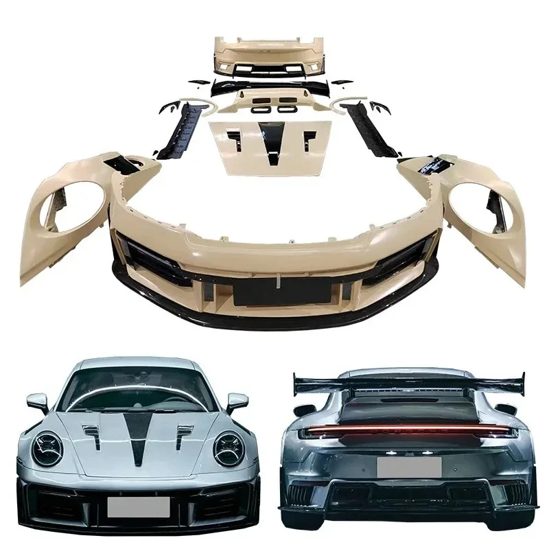 New Ghost Style Dry Carbon Fiber carbon fiber front bumpers assembly auto body kits Suitable for 911 992
New Ghost Style Dry Carbon Fiber carbon fiber front bumpers assembly auto body kits Suitable for 911 992
