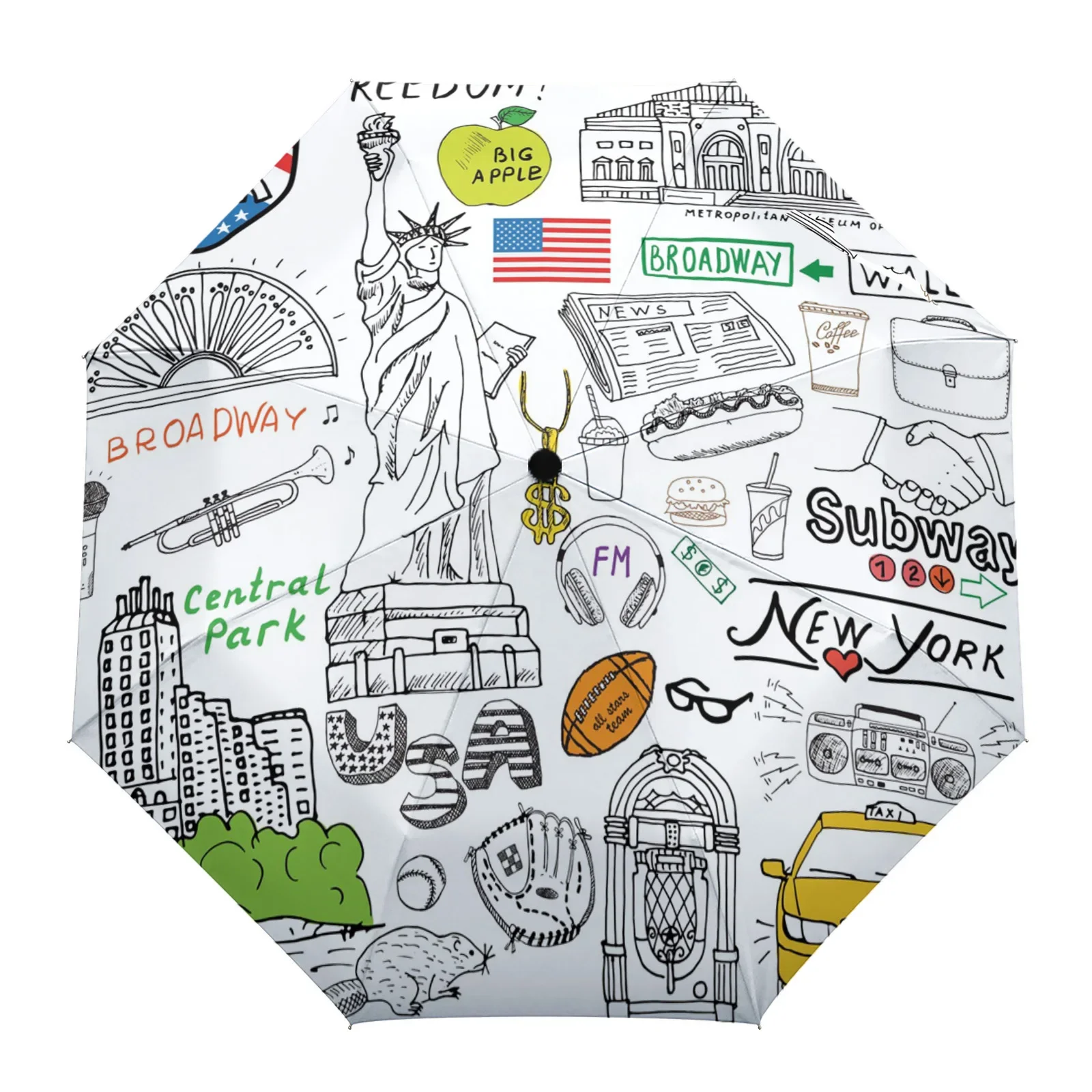 Неавтоматический зонт «Сти Статуя Свободы Нью-Йорка», складной зонт от дождя, 3-кратный уличный зонт с защитой от ультрафиолета
Неавтоматический зонт «Сти Статуя Свободы Нью-Йорка», складной зонт от дождя, 3-кратный уличный зонт с защитой от ультрафиолета