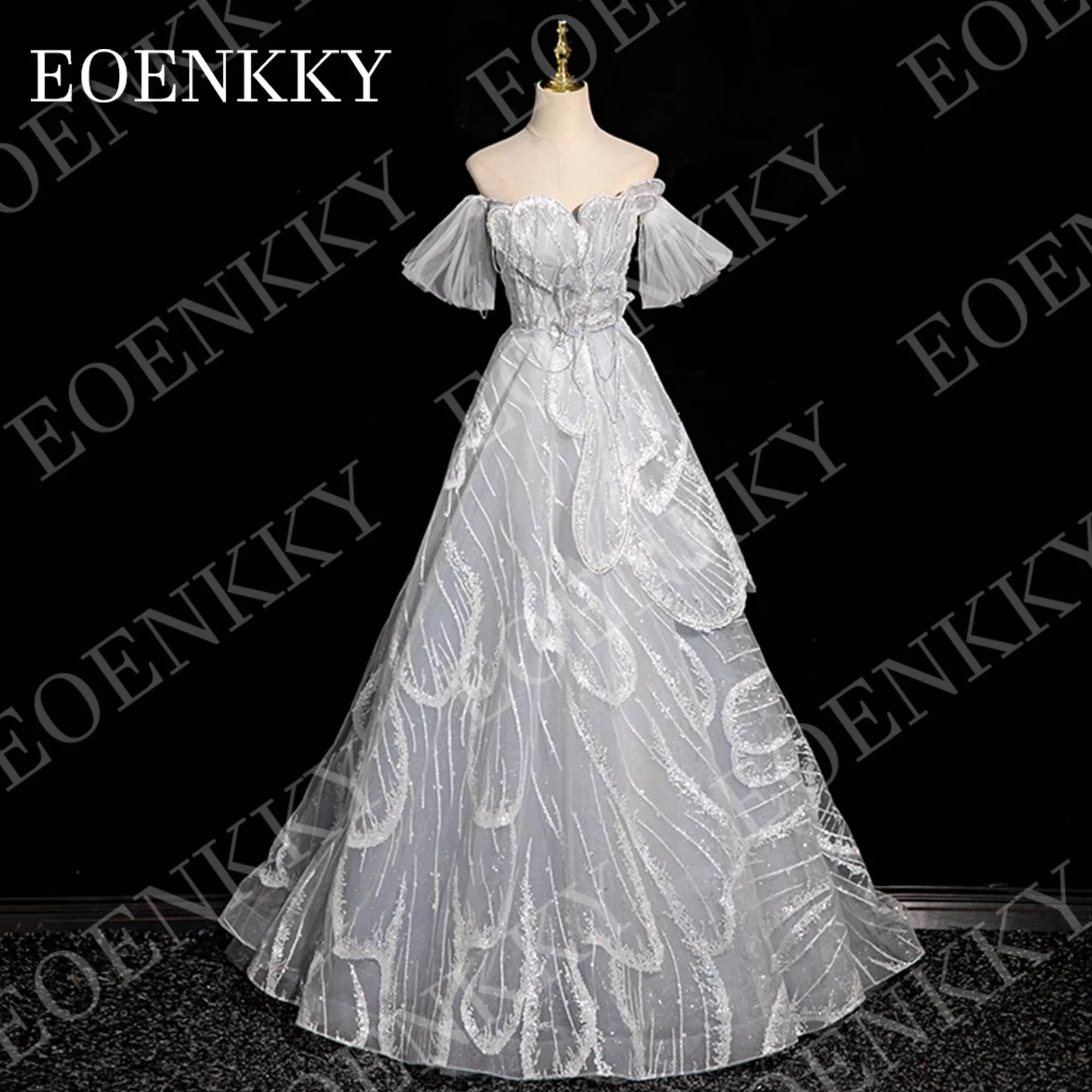 EOENKKY Exquisite Off Shoulder Prom Dresses Luxury Sparkly 3D Floral A Line Tulle Evening Dress Customized فساتين سهره فخمة 2025
EOENKKY Exquisite Off Shoulder Prom Dresses Luxury Sparkly 3D Floral A Line Tulle Evening Dress Customized فساتين سهره فخمة 2025
