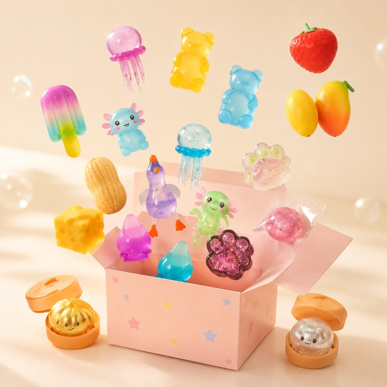 Simulated Mini Pastry Cat Paw Mochi Squishy, Kawaii Foot Squeeze Fidget Toy, Mystery Blind Box Student Relax Toy
Simulated Mini Pastry Cat Paw Mochi Squishy, Kawaii Foot Squeeze Fidget Toy, Mystery Blind Box Student Relax Toy