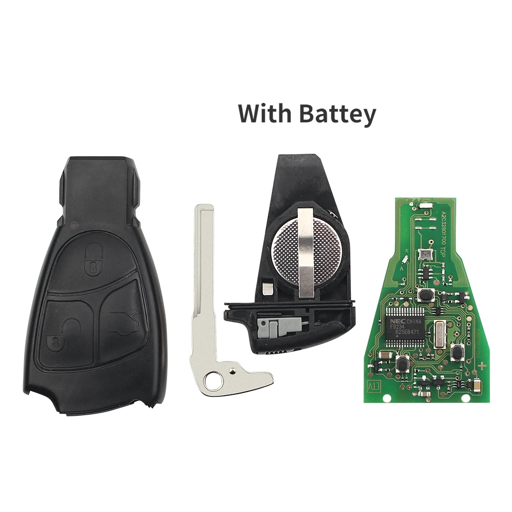 KEYYOU With Battery For Mercedes Benz B C E ML S CLK CL 1996-2005 Class A 160 CDI W169 2005 Remote Control Car Key 433Mhz NEC
KEYYOU With Battery For Mercedes Benz B C E ML S CLK CL 1996-2005 Class A 160 CDI W169 2005 Remote Control Car Key 433Mhz NEC