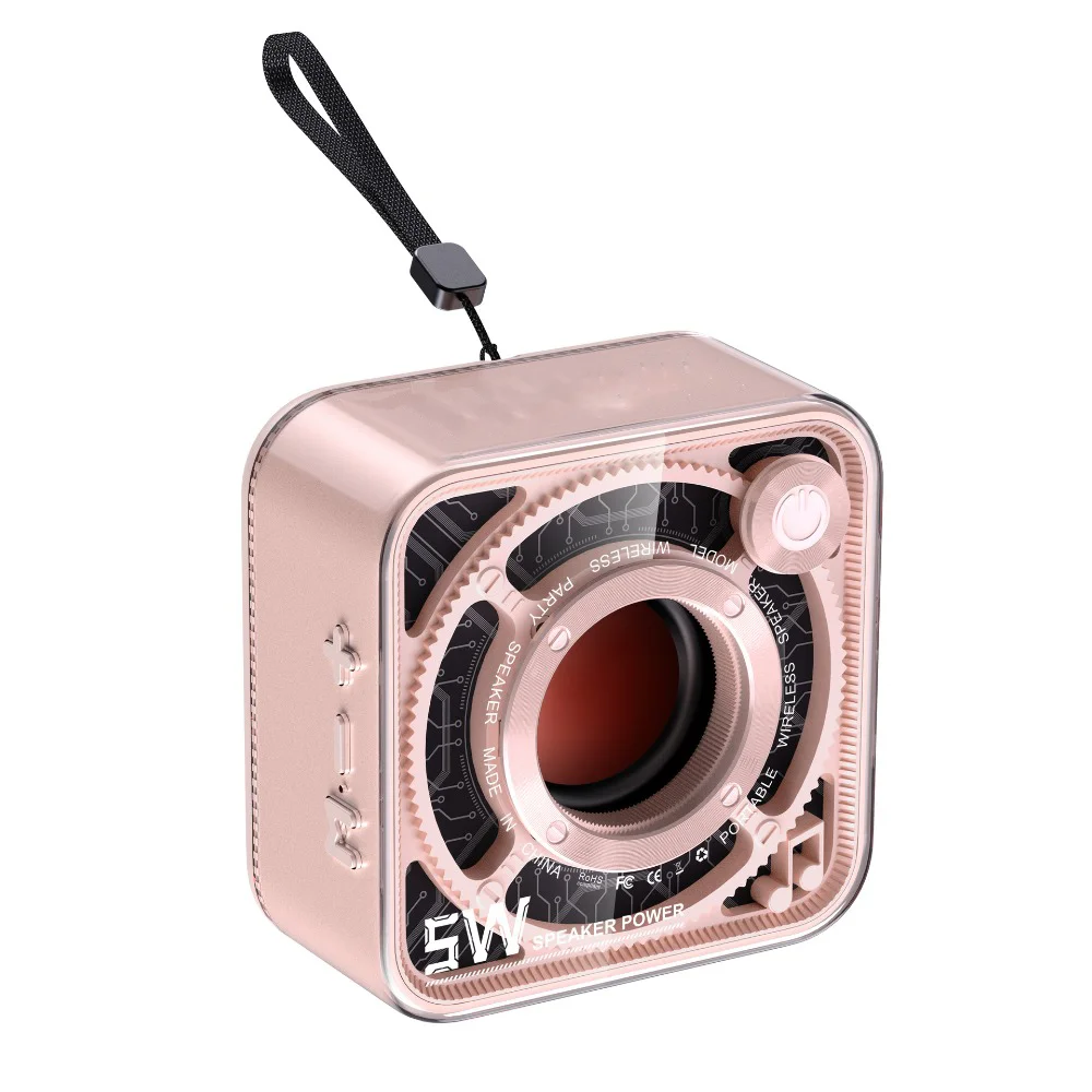 Stereo Small Wireless Bluetooth Speaker 5W Mecha Portable Subwoofer Loudspeaker Trendy Mini Speaker Outdoor 
Stereo Small Wireless Bluetooth Speaker 5W Mecha Portable Subwoofer Loudspeaker Trendy Mini Speaker Outdoor