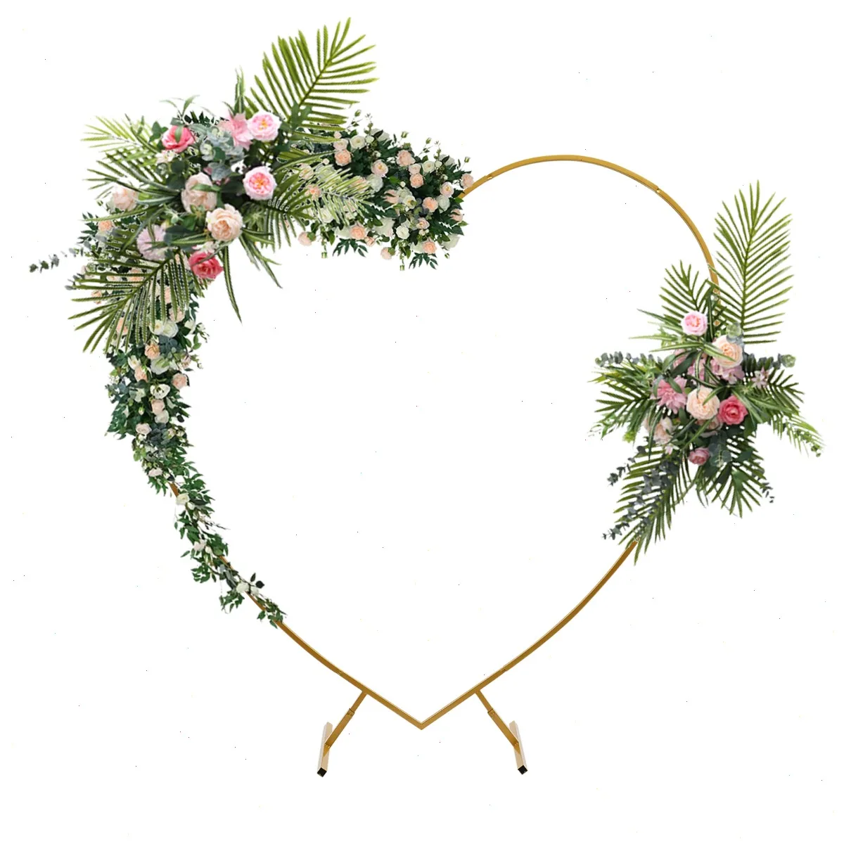 Heart Wedding Arch Gold, 6.6*6.89Ft Metal, Carbon Steel Durable for Wedding Ceremony Garden Plant Vine Support Decoration
Heart Wedding Arch Gold, 6.6*6.89Ft Metal, Carbon Steel Durable for Wedding Ceremony Garden Plant Vine Support Decoration