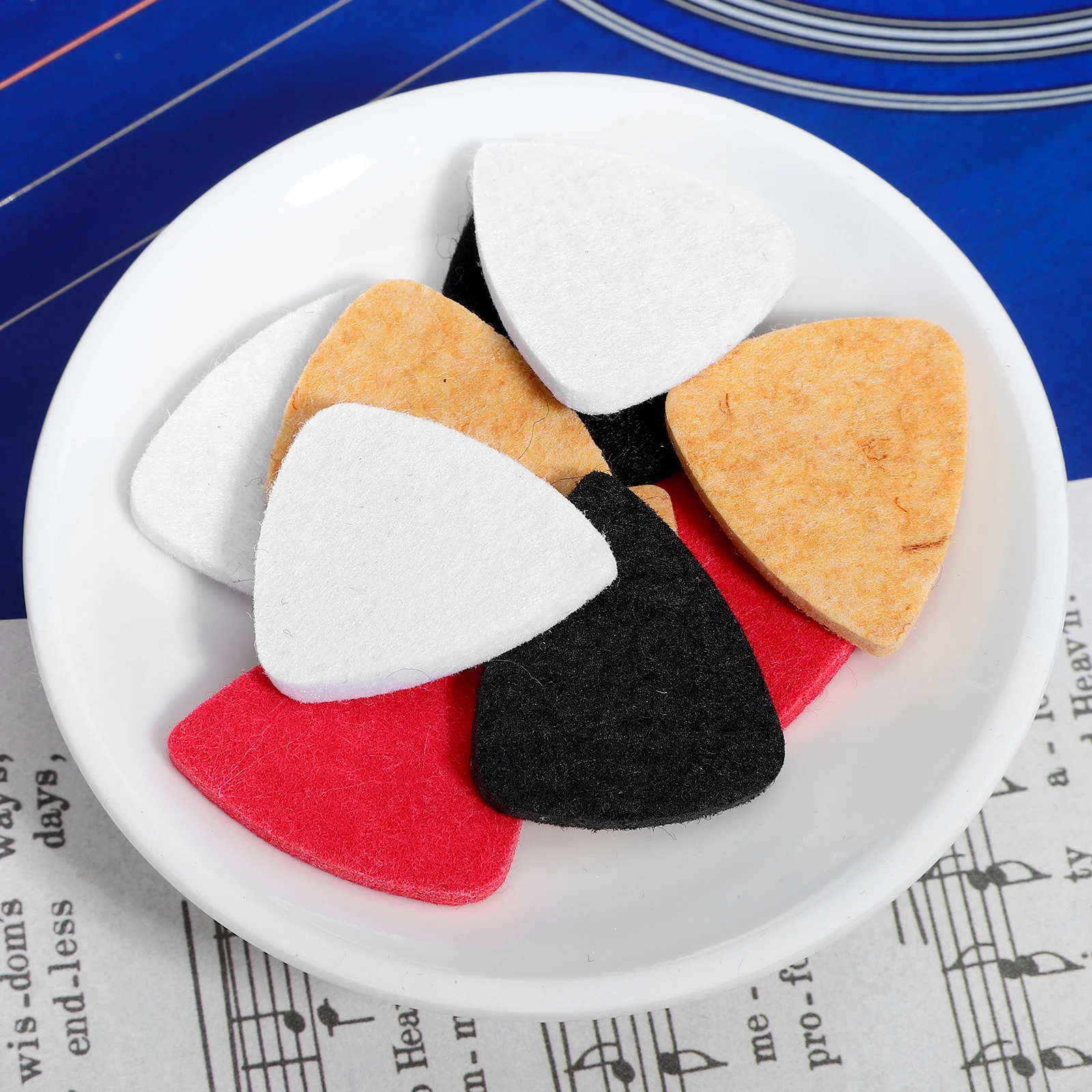 10 pcs Felt Guitar Assorted Colors Non-Slip Comfortable Ukulele Picks Mellow Sound Low Instruments Perfect Gift For
10 pcs Felt Guitar Assorted Colors Non-Slip Comfortable Ukulele Picks Mellow Sound Low Instruments Perfect Gift For