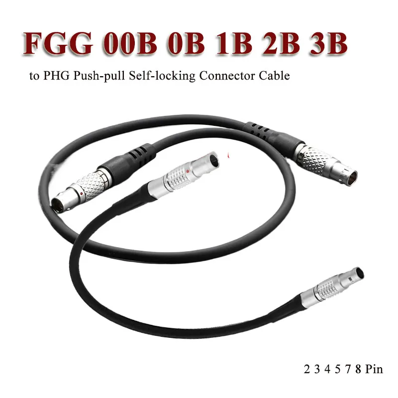 00B 0B 1B FGG to PHG Push-pull Self-locking Connector Cable Compatible w LEMO Aviation Plug 2 3 4 5 7 8Pin Signal Extension Wire
00B 0B 1B FGG to PHG Push-pull Self-locking Connector Cable Compatible w LEMO Aviation Plug 2 3 4 5 7 8Pin Signal Extension Wire