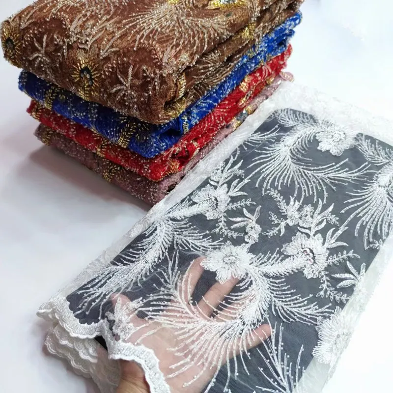 Newest Fashionable High Quality Luxury Embroidery Hand Made Heavy Beaded Lace Fabric TS1955
Newest Fashionable High Quality Luxury Embroidery Hand Made Heavy Beaded Lace Fabric TS1955