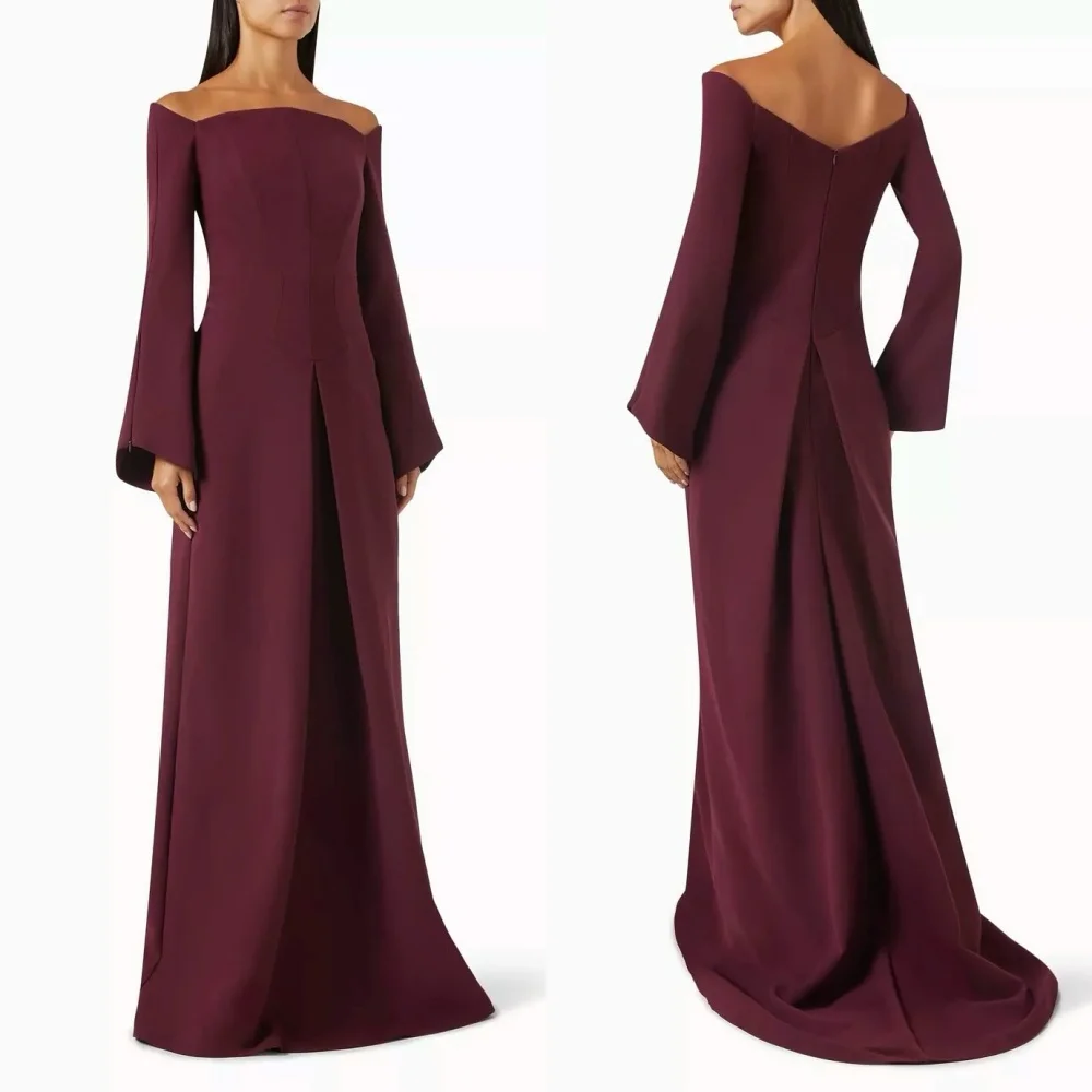 Customized Sizes Available Simple Jersey Pleat Mermaid Off-the-shoulder Long Dresses Bespoke Occasion Dresses High Quality Retro
Customized Sizes Available Simple Jersey Pleat Mermaid Off-the-shoulder Long Dresses Bespoke Occasion Dresses High Quality Retro