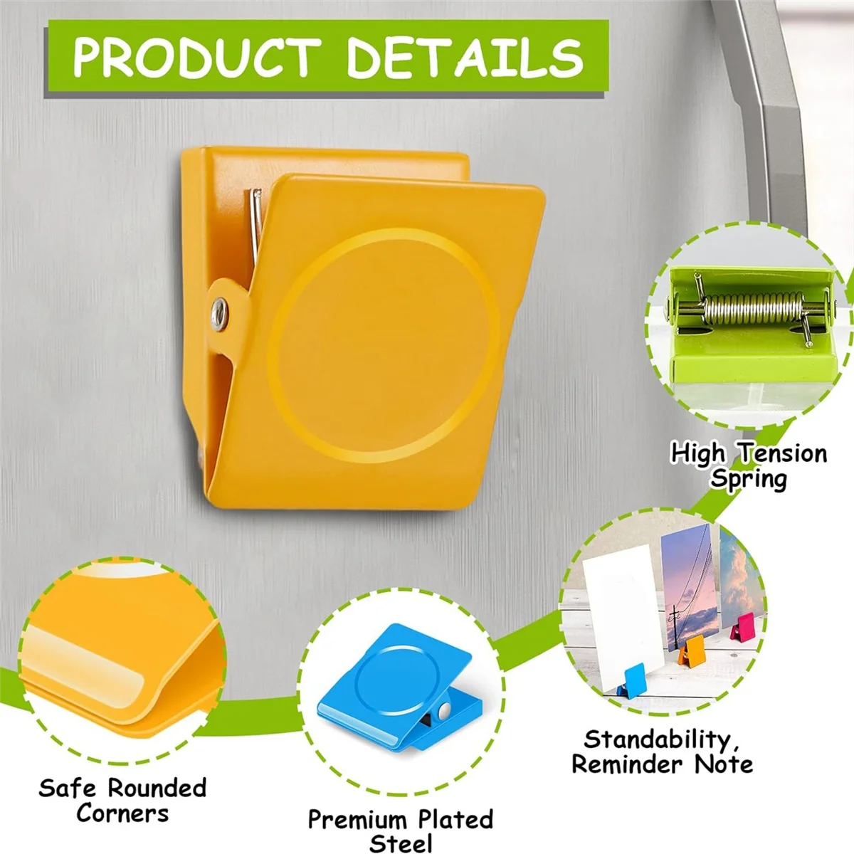 AD29-12Pcs Magnetic Clips Strong Refrigerator Magnetic Clips for Hanging Metal Magnetic Clips for Whiteboard Strong
AD29-12Pcs Magnetic Clips Strong Refrigerator Magnetic Clips for Hanging Metal Magnetic Clips for Whiteboard Strong