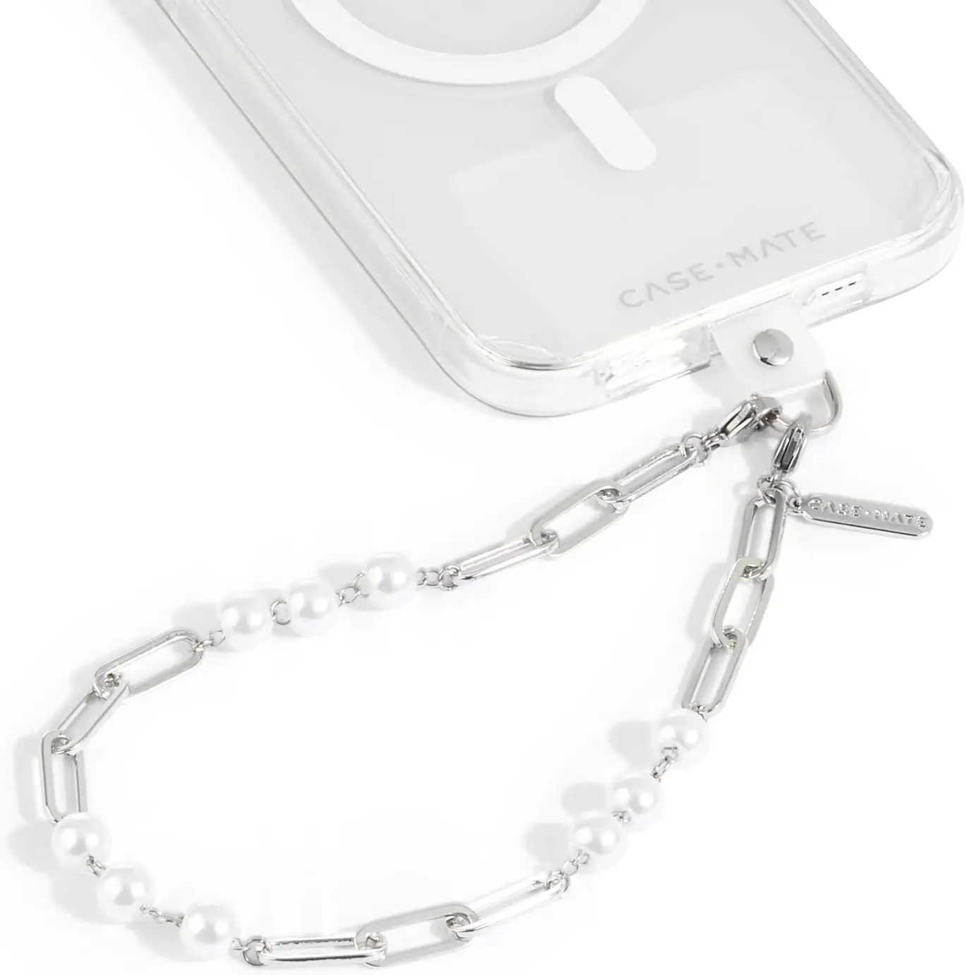 Beaded Silver Pearl Phone Charm with Detachable Anti-Theft Strap - Hands-Free Wristlet for iPhone, Galaxy, Pixel - Silver
Beaded Silver Pearl Phone Charm with Detachable Anti-Theft Strap - Hands-Free Wristlet for iPhone, Galaxy, Pixel - Silver