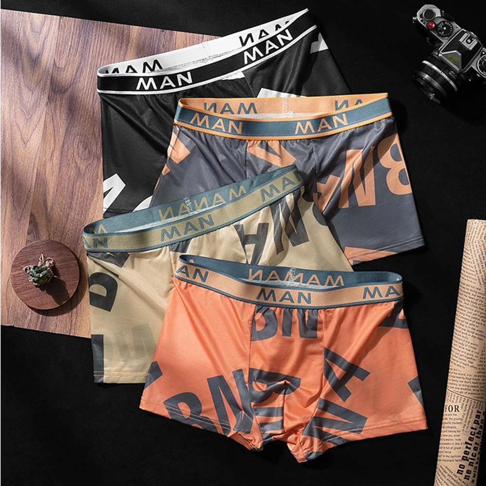 Men Underwear Bulge Pouch Letter Print Briefs Large Size Silky Lightweight Shorts Underpant Loose Breathable Trunks
Men Underwear Bulge Pouch Letter Print Briefs Large Size Silky Lightweight Shorts Underpant Loose Breathable Trunks