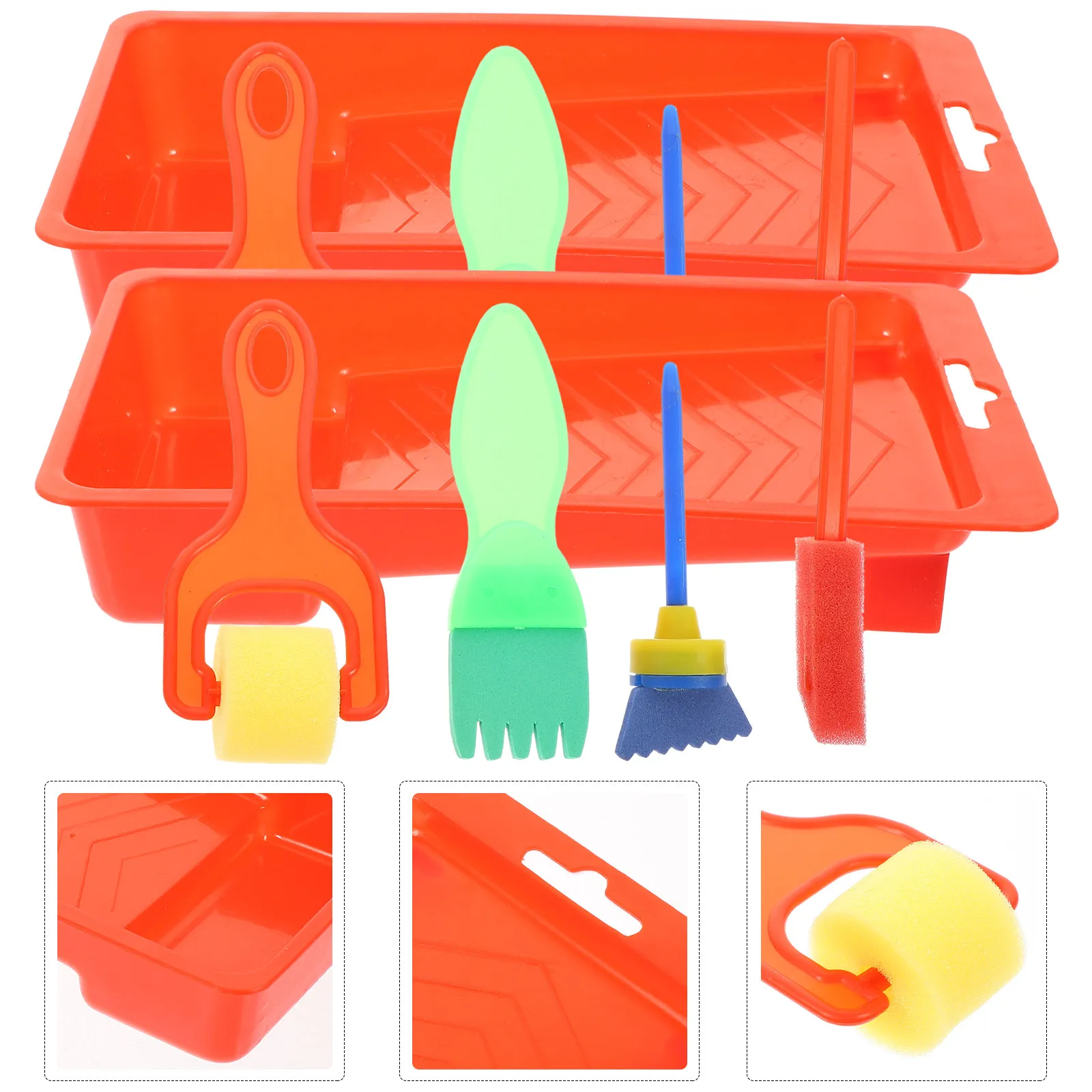 2Sets Painting Sponge Roller Set for Kids Compact Light Easy to Use Art Craft Brushes for Doodling Graffiti Color Learning Fun
2Sets Painting Sponge Roller Set for Kids Compact Light Easy to Use Art Craft Brushes for Doodling Graffiti Color Learning Fun