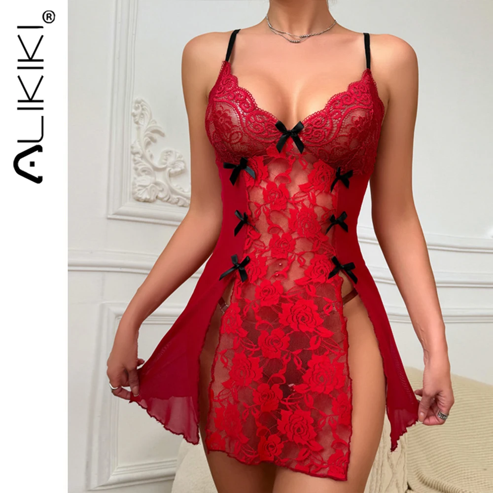 Sexy Lingerie For Women Mesh Babydoll Dress Lace Chemise Sleepwear See Through Nightgowns Summer Sling Mini Nightdress
Sexy Lingerie For Women Mesh Babydoll Dress Lace Chemise Sleepwear See Through Nightgowns Summer Sling Mini Nightdress