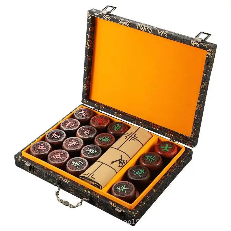 LH high-grade safflower pear leather box solid wood Chinese chess large leather chessboard
LH high-grade safflower pear leather box solid wood Chinese chess large leather chessboard