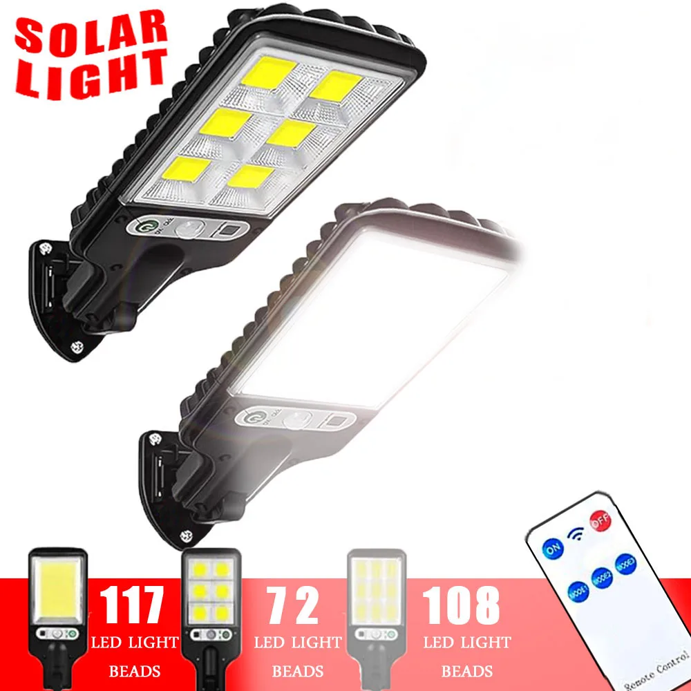 Наружные солнечные фонари 108 COB с 3-режимным водонепроницаемым датчиком движения, охранное освещение, светодиодный настенный уличный фонарь для сада, патио, дорожки
Наружные солнечные фонари 108 COB с 3-режимным водонепроницаемым датчиком движения, охранное освещение, светодиодный настенный уличный фонарь для сада, патио, дорожки