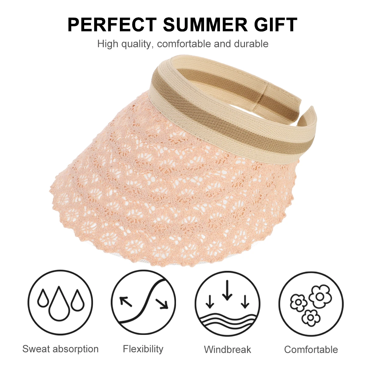 Cotton Yarn Women Sun Protection Beach Vacation Large Brim Empty Cap Sun Protection Hat Big Brim Hat Striped Sweat B
Cotton Yarn Women Sun Protection Beach Vacation Large Brim Empty Cap Sun Protection Hat Big Brim Hat Striped Sweat B