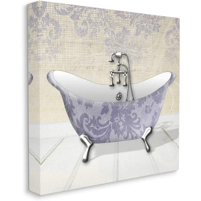 Purple Damask Claw Foot Tub Bathroom, Design by Diane Stimson Black Framed Wall Art, 36 x 36,FREE SHIPPING
Purple Damask Claw Foot Tub Bathroom, Design by Diane Stimson Black Framed Wall Art, 36 x 36,FREE SHIPPING