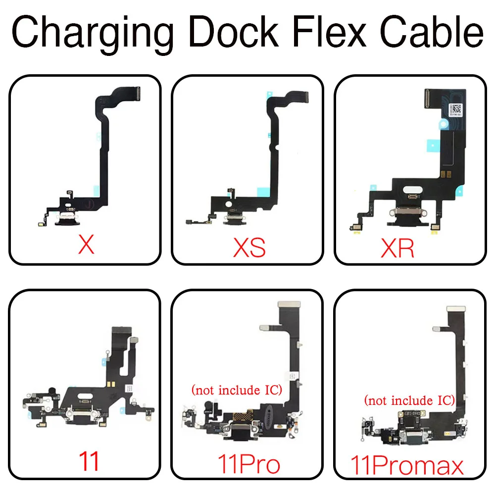 Charging Dock Flex Cable Replacement For iPhone X XR XS 11 Pro Max Charger Ports With Microphone
Charging Dock Flex Cable Replacement For iPhone X XR XS 11 Pro Max Charger Ports With Microphone