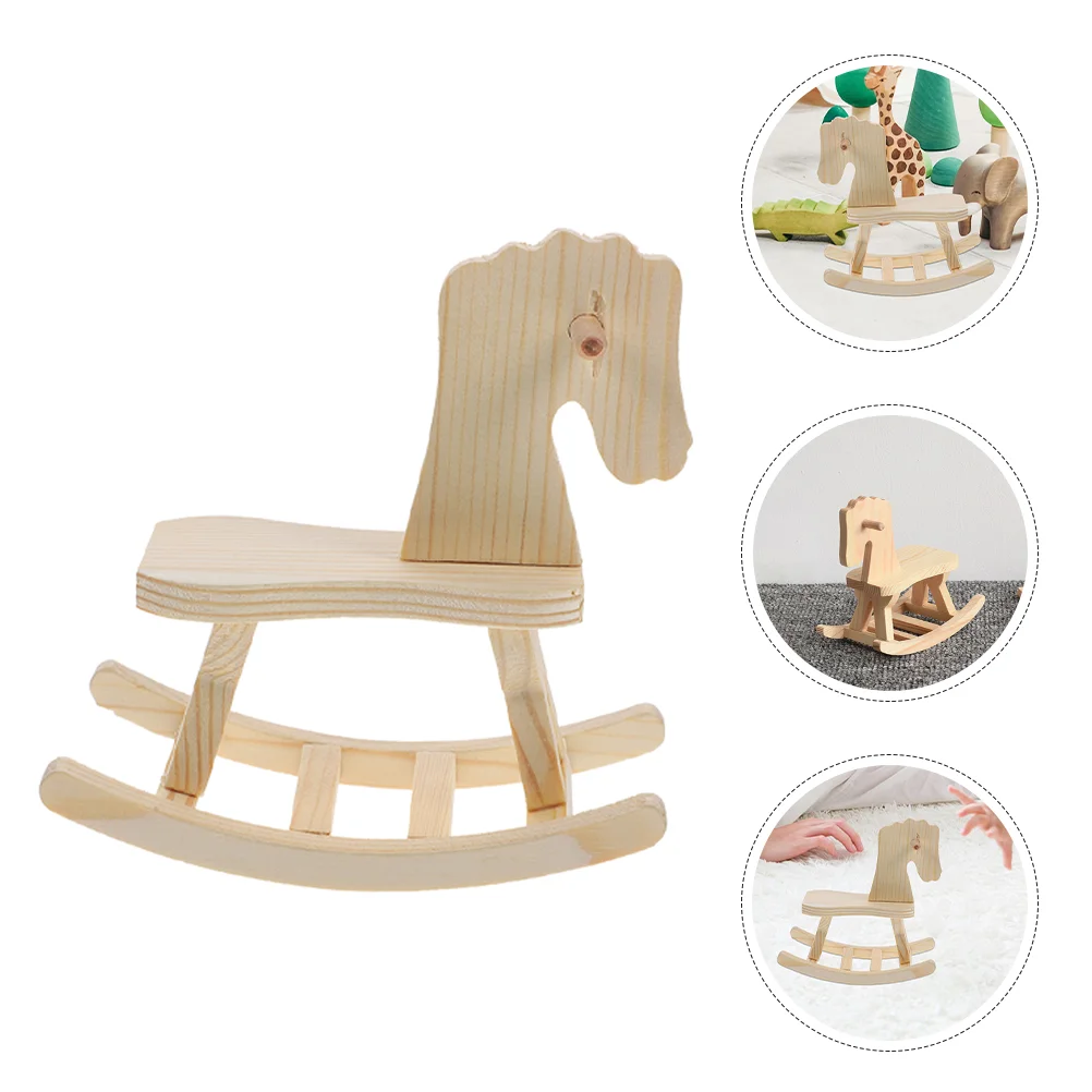 2 PCS Children's Wooden Horse Toy Painting Crafts for Kids Ornaments Mini House Model Building
2 PCS Children's Wooden Horse Toy Painting Crafts for Kids Ornaments Mini House Model Building