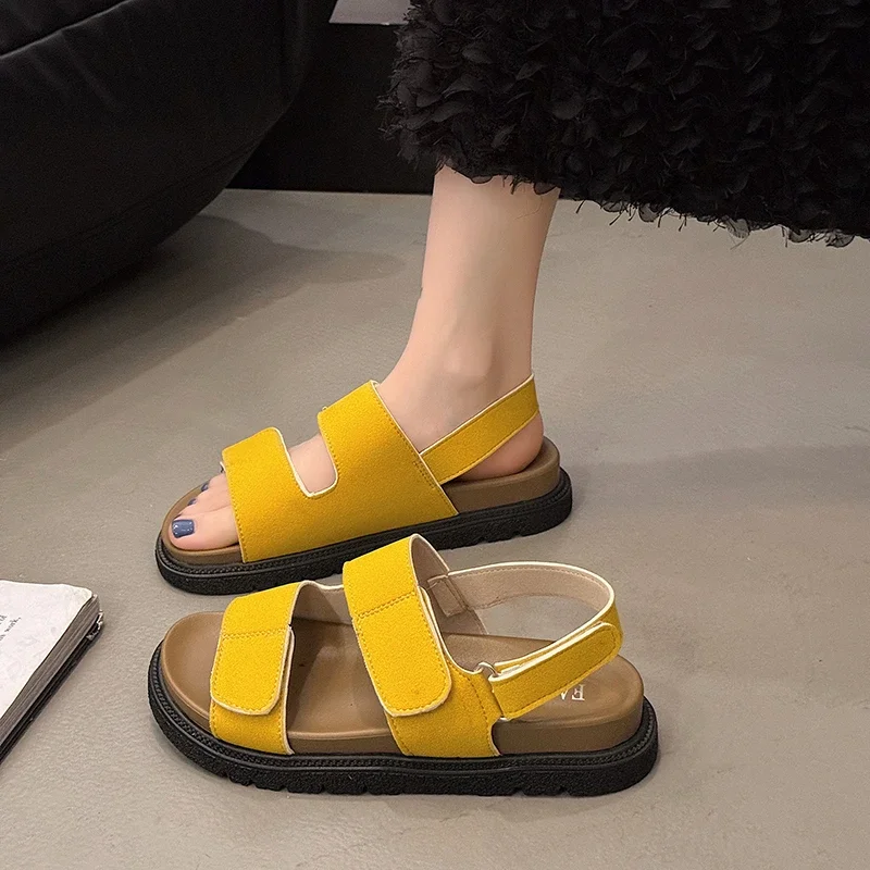 2025 Hot Sale Outdoor Women's Round Toe Sandals Concise Daily Casual Shoes with Solid Color Flat with Sandals Zapatos De Mujer
2025 Hot Sale Outdoor Women's Round Toe Sandals Concise Daily Casual Shoes with Solid Color Flat with Sandals Zapatos De Mujer