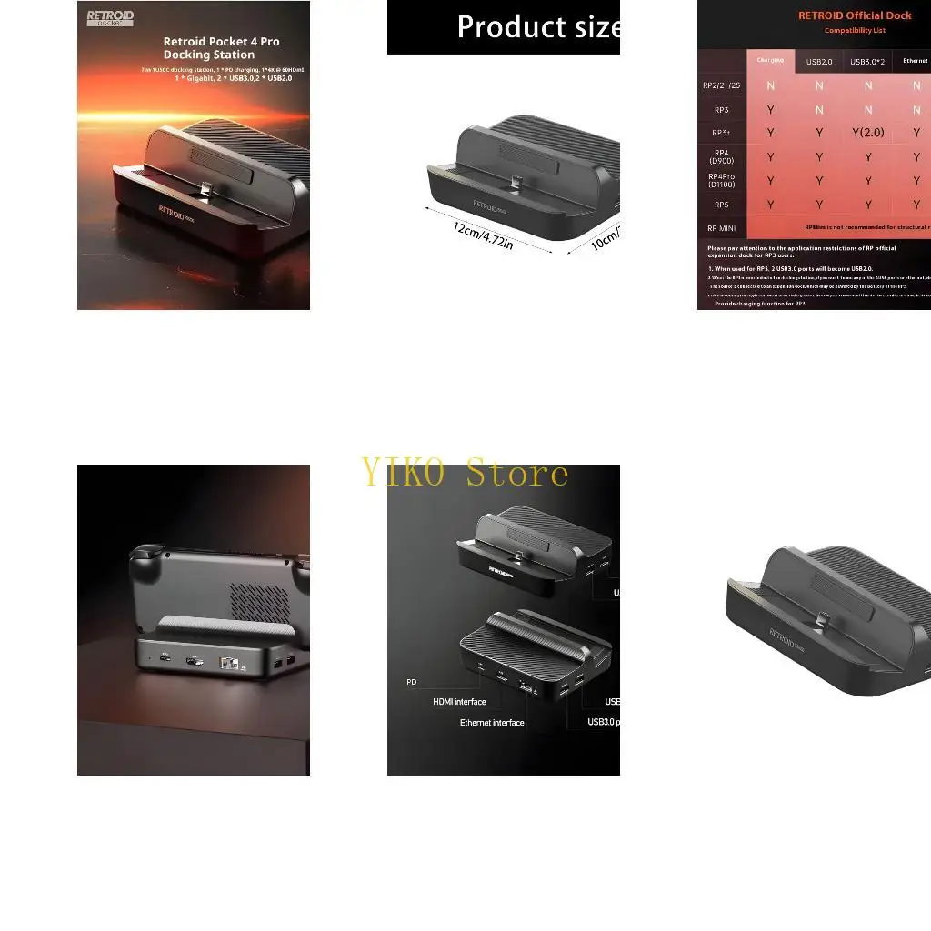 K32C Dock Station For Retroid Pocket 5 Includes Wire Networks And High Speed USB
K32C Dock Station For Retroid Pocket 5 Includes Wire Networks And High Speed USB