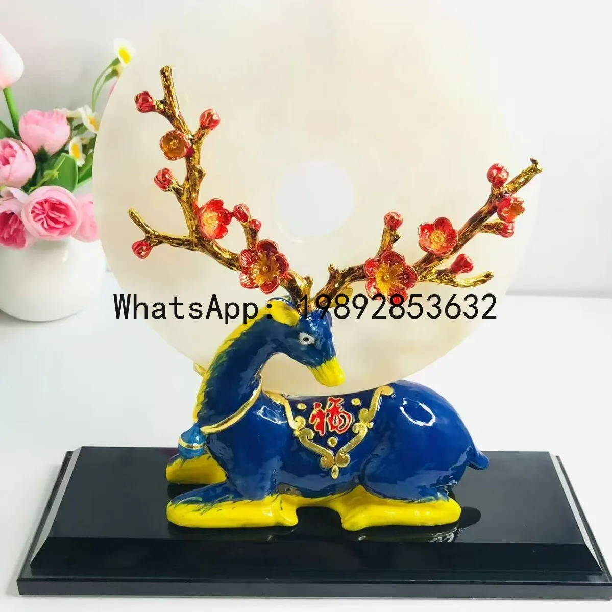 LYY European Style Fortune Deer Peace and Joy High-end TV Wealth-attracting Entrance Wine Cabinet Decoration Ornament
LYY European Style Fortune Deer Peace and Joy High-end TV Wealth-attracting Entrance Wine Cabinet Decoration Ornament