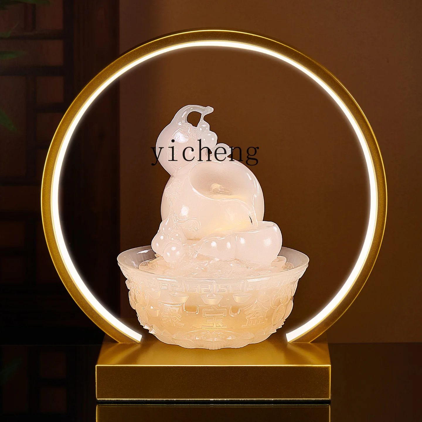 TWR cornucopia desktop running water ornament circulating water to attract wealth and treasure feng shui wheel decoration
TWR cornucopia desktop running water ornament circulating water to attract wealth and treasure feng shui wheel decoration