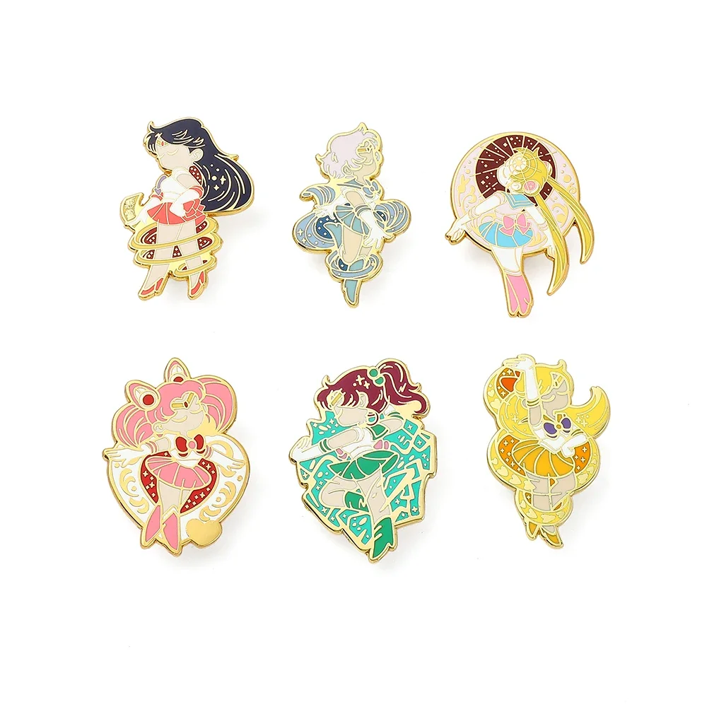 6 шт., креативная брошь с персонажем мультфильма, милый Цукино Усаги, эмалированная булавка, рюкзак, одежда, ювелирные изделия, металлические значки, аксессуары, подарки
6 шт., креативная брошь с персонажем мультфильма, милый Цукино Усаги, эмалированная булавка, рюкзак, одежда, ювелирные изделия, металлические значки, аксессуары, подарки