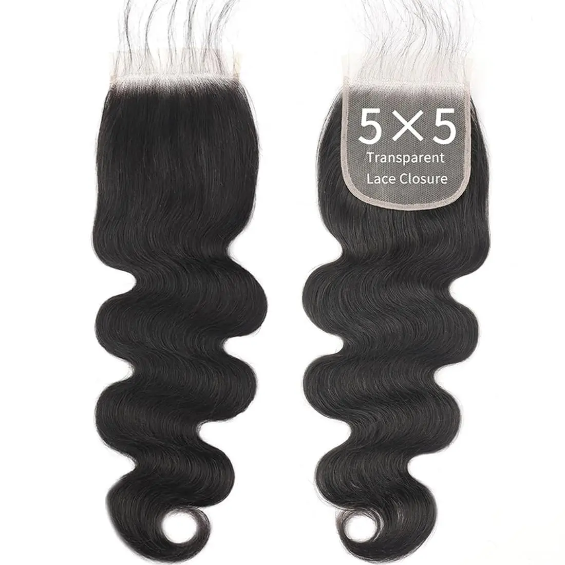 5x5 Transparent HD Lace Closure, Body Wave Human Hair, 12A Brazilian Virgin, Pre Plucked Natural Black 20 Inch
5x5 Transparent HD Lace Closure, Body Wave Human Hair, 12A Brazilian Virgin, Pre Plucked Natural Black 20 Inch