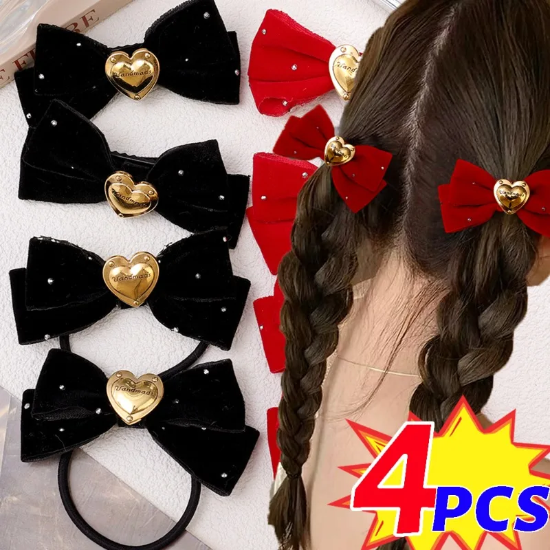 Velvet Bowknot Hair Clip Hair Rope Set Women French Vintage Black Red Luxury Gold Heart Simple Letter Sweet Mini Bangs Side Clip
Velvet Bowknot Hair Clip Hair Rope Set Women French Vintage Black Red Luxury Gold Heart Simple Letter Sweet Mini Bangs Side Clip