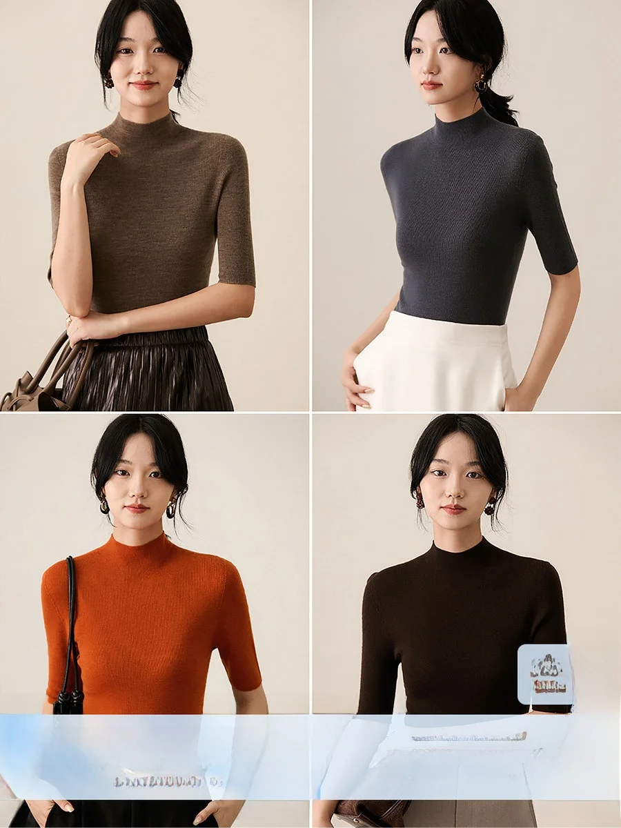 Xhange Sl Full-Formed 20S Yangzi Wool f-High Collar Base irt Autumn New Arrival Women's Knitted Sweater Wool 00%
Xhange Sl Full-Formed 20S Yangzi Wool f-High Collar Base irt Autumn New Arrival Women's Knitted Sweater Wool 00%